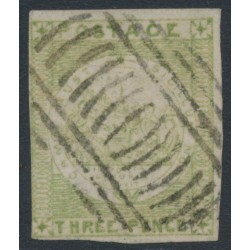 AUSTRALIA / NSW - 1850 3d yellow-green Sydney Views, used – SG # 42