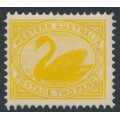 AUSTRALIA / WA - 1903 2d yellow Swan, perf. 12½, V crown watermark, MH – SG # 118