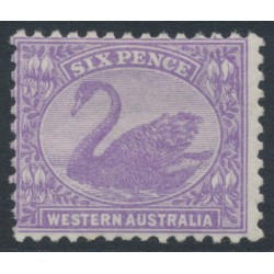 AUSTRALIA / WA - 1912 6d bright violet Swan, perf. 11½:12, crown A watermark, MH – SG # 168