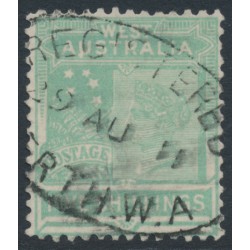 AUSTRALIA / WA - 1907 5/- emerald-green QV, crown A watermark, used – SG # 148