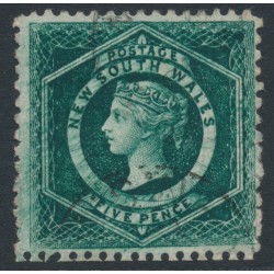 AUSTRALIA / NSW - 1903 5d dark blue-green Diadem, reversed watermark, used – SG # 329