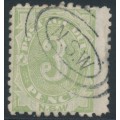 AUSTRALIA / NSW - 1893 3d green Postage Due, perf. 10:11, used – SG # D4a