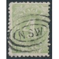 AUSTRALIA / NSW - 1893 4d green Postage Due, perf. 10:11, used – SG # D5b