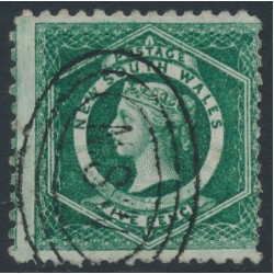 AUSTRALIA / NSW - 1882 5d bright green Diadem, perf. 10:10, used – SG # 232