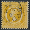 AUSTRALIA / NSW - 1883 8d yellow Diadem, perf. 10:10, used – SG # 236
