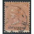 AUSTRALIA / NSW - 1897 9d on 10d pale red-brown QV, perf. 12:12, used – SG # 236db