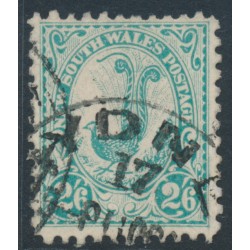 AUSTRALIA / NSW - 1905 2/6 green Lyrebird, inverted watermark, used – SG # 349a