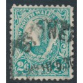 AUSTRALIA / NSW - 1905 2/6 green Lyrebird, perf. 11:11, crown A watermark, used – SG # 349b
