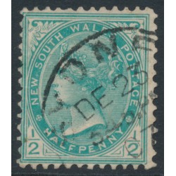 AUSTRALIA / NSW - 1907 ½d blue-green QV, double-lined A watermark, used – SG # 353