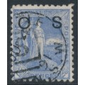 AUSTRALIA / NSW - 1891 2½d blue Figure of Australia, perf. 11:12, o/p OS, used – SG # O54