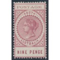 AUSTRALIA / SA - 1902 9d reddish pink Long Tom, thin POSTAGE, MH – SG # 273