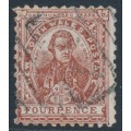 AUSTRALIA / NSW - 1888 4d brown Cook, perf. 11:11, crown NSW watermark, used – SG # 255c