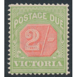 AUSTRALIA / VIC - 1895 2/- pale red/yellow-green Postage Due, MNH – SG # D19