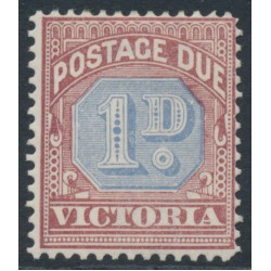 AUSTRALIA / VIC - 1890 1d dull blue/brown-lake Postage Due, MH – SG # D2