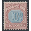 AUSTRALIA / VIC - 1890 10d dull blue/brown-lake Postage Due, MH – SG # D7