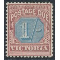 AUSTRALIA / VIC - 1890 1/- dull blue/brown-lake Postage Due, MH – SG # D8