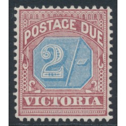 AUSTRALIA / VIC - 1890 2/- dull blue/brown-lake Postage Due, MNG – SG # D9