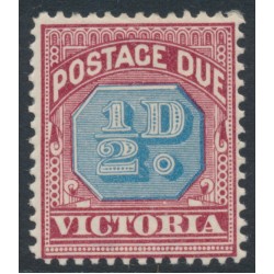 AUSTRALIA / VIC - 1893 ½d dull blue/deep claret Postage Due, MH – SG # D1a