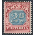 AUSTRALIA / VIC - 1893 2d dull blue/brownish lake Postage Due, MH – SG # D3a