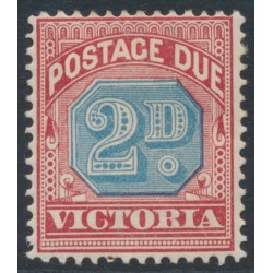 AUSTRALIA / VIC - 1893 2d dull blue/brownish lake Postage Due, MH – SG # D3a