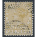 AUSTRALIA / WA - 1879 1d bistre Telegraph Stamp, perf. 12½, postally used – SG # T1a