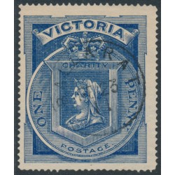 AUSTRALIA / VIC - 1897 1d (1/-) blue Diamond Jubilee, used – SG # 353