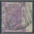 HONG KONG - 1871 30c mauve QV, Yokohama cancel – SG # 16 / Z40