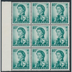 HONG KONG - 1972 40c green QEII Annigoni, glazed paper, B/9, MNH – SG # 228a