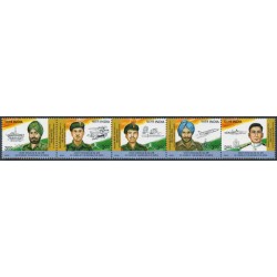 INDIA - 2000 3Rp Gallantry Award Winners strip of 5, MNH – SG # 1899a