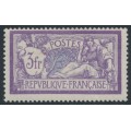 FRANCE - 1925 3Fr violet/blue Merson, MH – Michel # 181