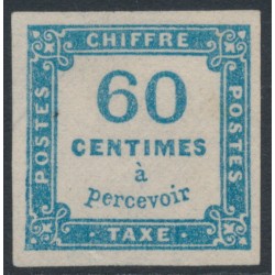 FRANCE - 1878 60c blue Postage Due, imperforate, MNG – Michel # P9a