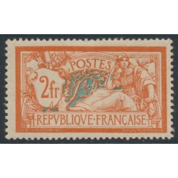 FRANCE - 1920 2Fr orange/blue Merson, MH – Michel # 139