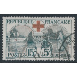 FRANCE - 1918 15c+5c grey/red Red Cross, used – Michel # 136