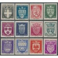 FRANCE - 1942 Coats of Arms set of 12, MNH – Michel # 564-575