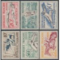 FRANCE - 1953 20Fr to 75Fr Sports set of 6, MNH – Michel # 978-983