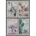 FRANCE - 1956 30Fr to 75Fr Sports set of 4, MNH – Michel # 1100-1103