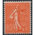 FRANCE - 1925 80c red Semeuse, MH – Michel # 166