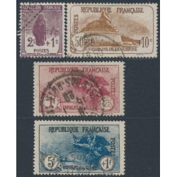 FRANCE - 1926-1927 War Orphans Charity set of 4, used – Michel # 211-214