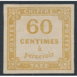 FRANCE - 1871 60c yellow-brown Postage Due, imperforate, MH – Michel # P7