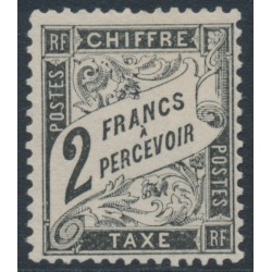 FRANCE - 1882 2Fr black Postage Due, MNG – Michel # P22