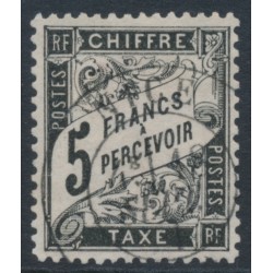 FRANCE - 1882 5Fr black Postage Due, used – Michel # P23