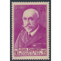 FRANCE - 1939 90c+35c purple Jean Baptiste Charcot, MNH – Michel # 460