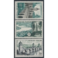 FRANCE - 1957 15Fr to 70Fr Definitives set of 3, MNH – Michel # 1145-1147