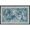 GREAT BRITAIN - 1919 10/- dull grey-blue Sea Horses (Bradbury, Wilkinson), MNH – SG # 417