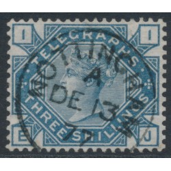 GREAT BRITAIN - 1877 3/- slate-blue QV Telegraph stamp, used – SG # T11