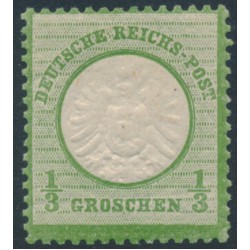 GERMANY - 1872 ⅓Gr green Large Shield, MH – Michel # 17a