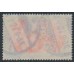 GERMANY - 1900 5Mk green/red REICHSPOST, type III, used – Michel # 66III