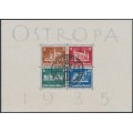 GERMANY - 1935 OSTROPA Stamp Exhibition S/S, used – Michel # Block 3