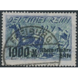 GERMANY - 1923 20Mk+1000Mk Rhein & Ruhr Relief, used – Michel # 260