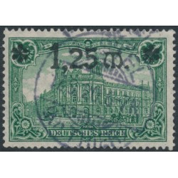 GERMANY - 1920 1.25Mk on 1Mk green Berlin GPO, thin overprint, used – Michel # 116II